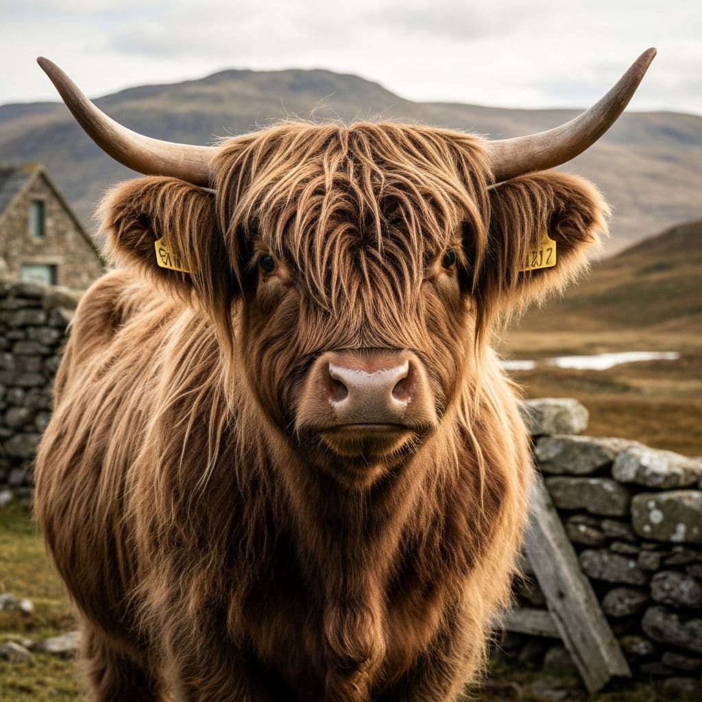 Highland Cow Wall Art Generator
