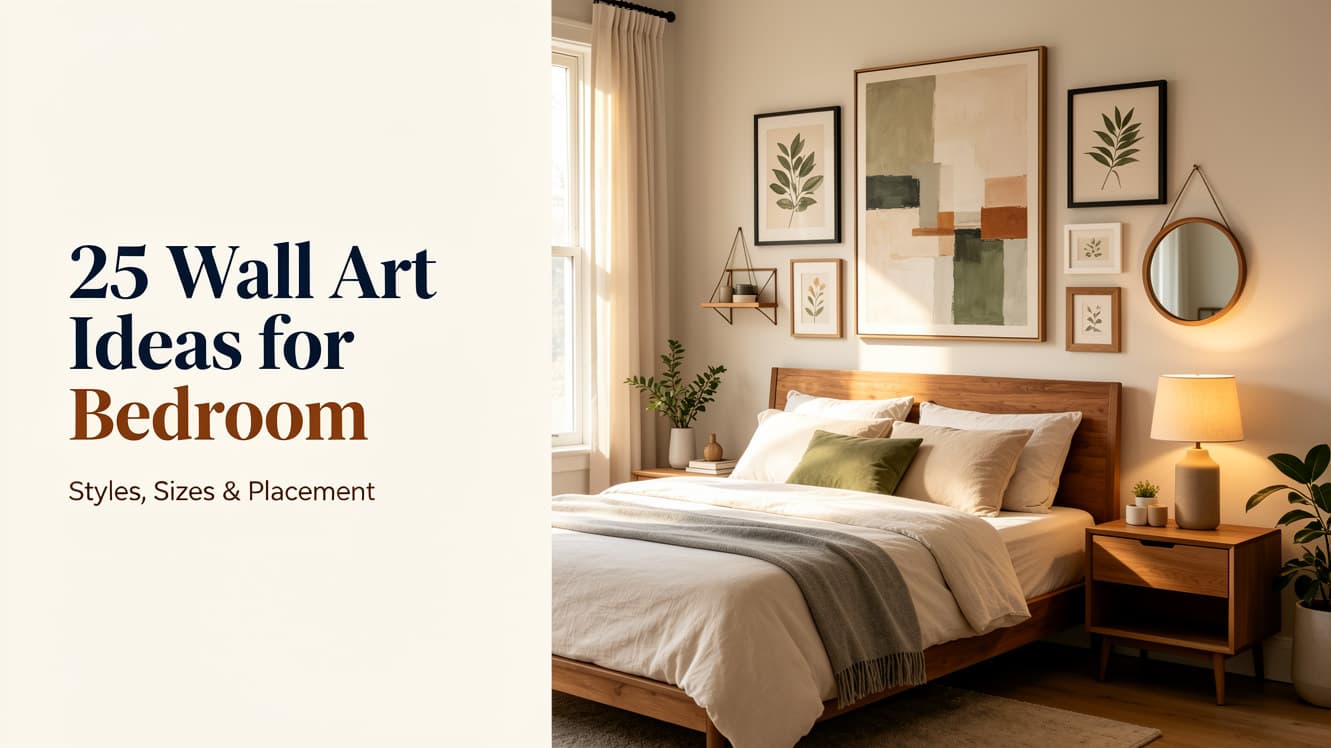 25 Wall Art Ideas for Bedroom: Styles, Sizes & Placement