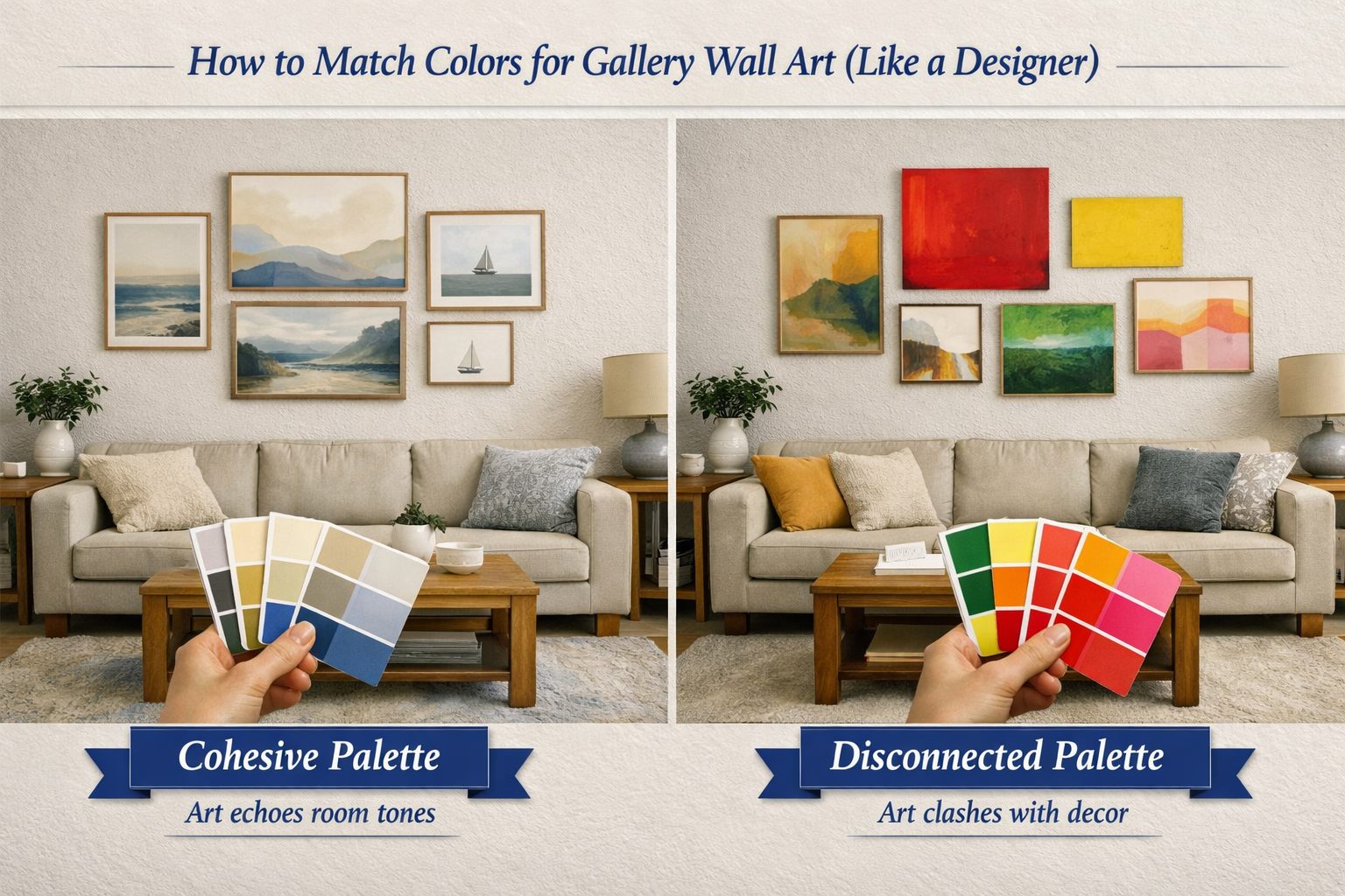 How to Match Colors for Gallery Wall Art