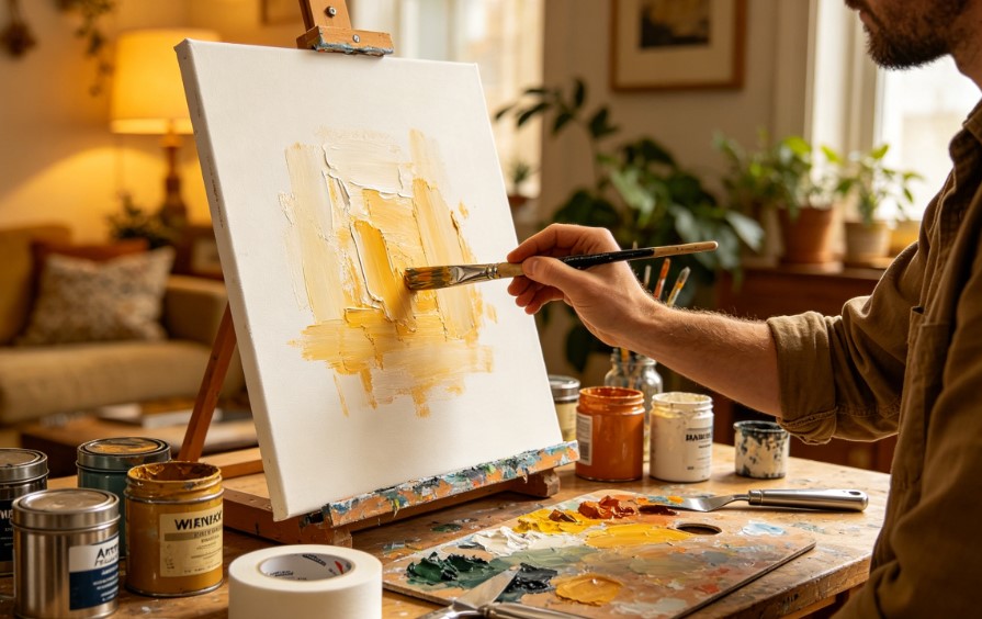 Create DIY Painted Canvas Wall Art