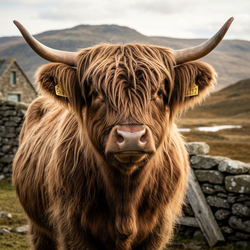 Highland Cow Wall Art Generator